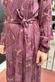 Claret Red Silk Dress - Zippered 36802 - 5