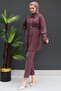 Dried Rose Pleated Trousers Set - 5