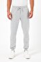 Thick Gray Men's Sweatpants Jogger with Back Pockets, Elastic Cuffs, Regular Fit, Without Pockets