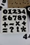 Montessori, Wooden Number and Processing Cards Set (White) - 2