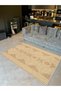 Alya Collection Yellow Tones Wicker Look Woven Base Modern Decorative Carpet Alya21 - 3