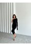 Sandy Long Sleeve - Single Sleeve Gather Detailed Long Dress - 6