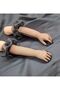Baby Gemma Organza Ruffle Girls Long Gloves Black - 2