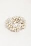 Pearl Decorated 2 Pieces Elastic Horsetail Hair Clip - 3