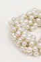 Pearl Decorated 2 Pieces Elastic Horsetail Hair Clip - 4