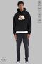 Unisex Hoodie Long Sleeve Bubu Dudu Printed Hooded Sweatshirt Oversize Cotton - 3