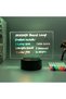 Led Lighted Message Note Board 7 Color Erasable Decorative Reminder Gift Game Board with Pen - 2