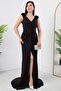 Shoulder rose detail glitter dress ecr5365 - 2