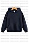 Unprinted 2-Pack Unisex Cobalt Blue-Navy Hooded Children's School Sweatshirt with Fleece Inside - 2