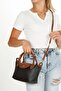 Women's Black Cross Hand and Shoulder Bag - 2