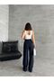 Lycra Palazzo Trousers with Wide Leg and Velcro Front - 6