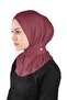 Viscose Fabric Scarf Crossed Lycra Shawl - St329 Claret Red (7832906) - 2