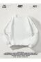 White 3 thread Crew Neck Plain Unprinted Basic Sweatshirt