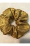 Oil Green Patterned Satin Bagel Buckle