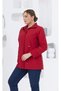 Red Rmg Large Size Trench Coat - Waist Lace-Up and Zip 9828 - 4