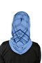 عمامة Hijab عادية منقوشة من سلسلة Visca - St 315 Denim Blue - 3