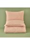 100% Cotton Ranforce Pavia Yarn Dyed King Size Duvet Cover Set Plum (240X220 cm) - 4