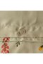 100% Cotton Satin Flores Double Duvet Cover Set Light Green (200X220 cm) - 4