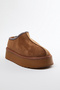 Tan Embroidery Detailed Thick Sole Women's Ankle Boots Takaw25Bo00028 - 4