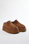 Tan Embroidery Detailed Thick Sole Women's Ankle Boots Takaw25Bo00028 - 3