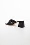 Women's Summer Soft Puffy Slippers Black - 6