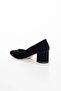 Women's Classic Short Stiletto Black Suede - 4