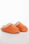 Women's Fur Lined Winter Warm Slippers Orange - 4