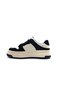 Genuine Leather Black Beige Women's Sneaker Sports Shoes - 2