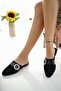 Women's Daily Slippers Black Stylish Comfortable Guest Dowry House Slippers - 3