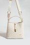 Mink Color Medium Size Quilted Patterned Wide Strap Daily Stylish Women's Shoulder Bag 23X18 cm - 4