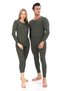 Set of 2 Unisex Cotton Thermal Underwear |   Winter, Flexible and Warm Bottoming Top Undershirt Set - 2