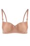 Women's Padded Underwire Black-White-Skin 3-Piece Bra - 5