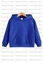 Unprinted 2-Pack Unisex Cobalt Blue-Navy Hooded Children's School Sweatshirt with Fleece Inside - 4