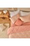 100% Cotton Ranforce Pavia Yarn Dyed King Size Duvet Cover Set Plum (240X220 cm) - 3