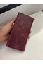 Sl-2161 Genuine Leather Unisex Portfolio Wallet with Phone Compartment - 4