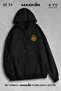 Unisex Women Men Hooded Harry Potter Hogwarts Uni Printed Zipper Sweatshirt Fleece Jacket