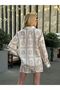 Linen Shirt and Shorts Set - Sun Patterned - 7