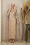 Irmak Evening Dress with Capes on the Arms
