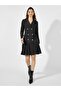 Pleated Hem Blazer Knee Length Dress - 4