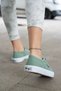 Women's Water Green Casual Linen Sneakers Sneakers - 2