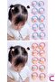 20-Piece Colorful Mixed Figure Durable Rubber Buckle Set for Girls - Cute Baby Rubber Buckle