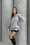 V-Neck Women's Knitwear Sweater - 3