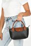 Women's Black Cross Hand and Shoulder Bag - 3