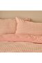 100% Cotton Ranforce Pavia Yarn Dyed King Size Duvet Cover Set Plum (240X220 cm) - 2