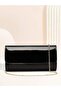 Women's Chain Portfolio & Clutch Black Patent Leather Shoulder Evening Bag