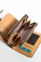 Derek kahvekamelempirme print women's handbag and wallet, 10x13 size - 3