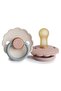 Daisy Double Rubber Pacifier - Cotton Candy / Blush 6-18 Months - 2
