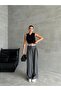 Anthracite Rope Belt Design Trousers-3576 - 5