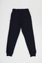 Navy Blue Thick Cotton Sweatpants with Elastic Waist and Legs and Pockets for Girls Aged 5-6-7-8-9-10-11-12 Years - 5