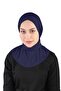 Viscose Fabric Scarf Crossed Lycra Shawl - St329 Navy Blue (7832903)
